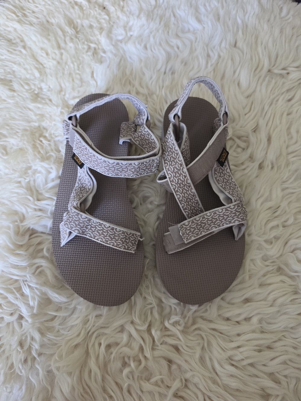 Teva Kids Taupe Adjustable Strap Sandals